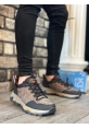 OGR0320 Kalın Termo Taban Siyah Turuncu Erkek Trekking Outdoor Ayakkabı