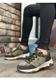 OGR0320 Kalın Termo Taban Yeşil Erkek Trekking Outdoor Ayakkabı