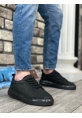 OGR0336 İçi Dışı Hakiki Nubuk Deri Siyah Tabanlı Bağcıklı Casual Erkek Ayakkabı