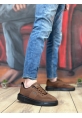 OGR0349 Özel Örme Triko Yüksek Taban Tarz Taba Renk Spor Ayakkabı 