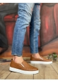 OGR0353 Bağcıksız Kapitone Taba Günlük Erkek Ayakkabı