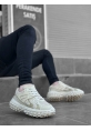 OGR0592 Tarz Sneakers Ithal Krem Fileli Rahat Taban Spor Ayakkabısı