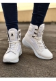 OGR0600 Bağcıklı Beyaz Boksör Unisex Spor Postal Bot
