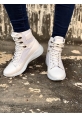 OGR0600 Bağcıklı Beyaz Boksör Unisex Spor Postal Bot