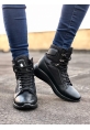 OGR0600 Bağcıklı Siyah Boksör Unisex Spor Postal Bot