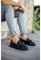OGR002 RST Loafer Verniciata Erkek Ayakkabı SIYAH