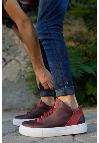 OGR004 CBT Hıde Erkek Ayakkabı BORDO