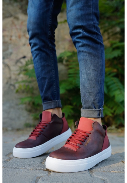 OGR004 CBT Hıde Erkek Ayakkabı BORDO