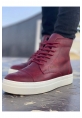 OGR029 CBT Vulcanized Lace Up Erkek Bot BORDO