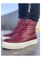 OGR029 CBT Vulcanized Lace Up Erkek Bot BORDO