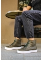 OGR029 CBT Vulcanized Lace Up Erkek Bot HAKI