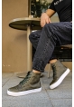 OGR029 CBT Vulcanized Lace Up Erkek Bot HAKI