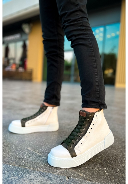 OGR167 GBT Blazer Erkek Bot BEYAZ / HAKI