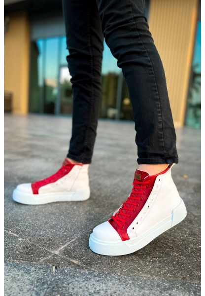 OGR167 GBT Blazer Erkek Bot BEYAZ / KIRMIZI