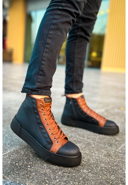 OGR167 GST Blazer Erkek Bot SIYAH/TABA