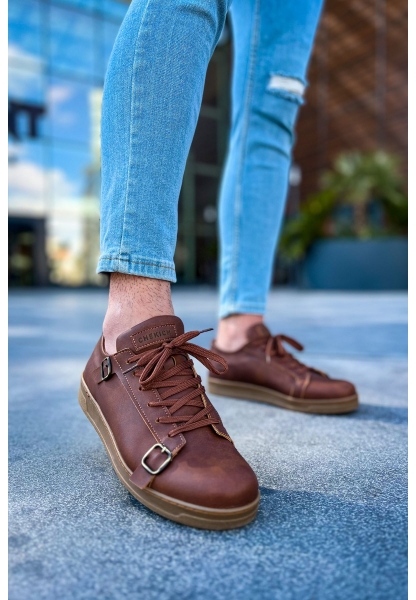 OGR191 CKT Side Buckle Erkek Ayakkabı TABA