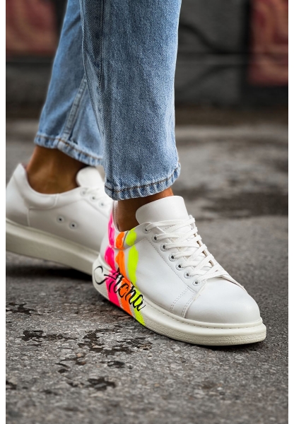 OGR254 CBT Pittura Erkek Ayakkabı 501 ALOHA SARI PEMBE BEYAZ
