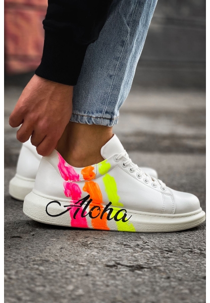 OGR254 CBT Pittura Erkek Ayakkabı 501 ALOHA SARI PEMBE BEYAZ