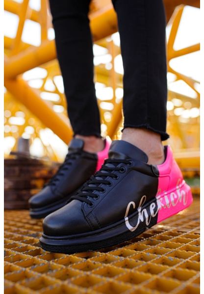 OGR254 CST Pittura Erkek Ayakkabı 477 SIYAH / PEMBE  OGREKIOGR