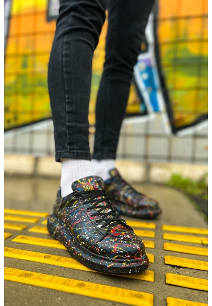 OGR254 CST Pittura Erkek Ayakkabı 498 SARI / MAVI / KIRMIZI SPLUSH