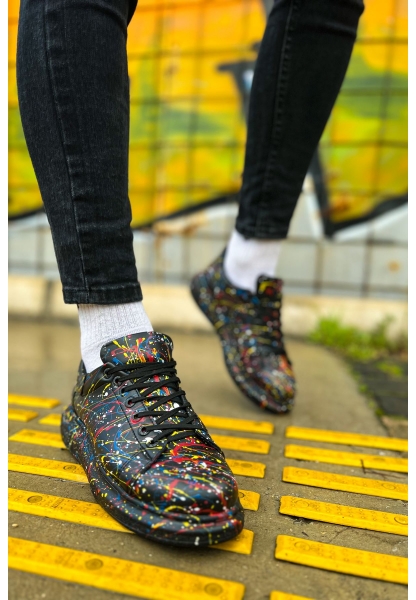 OGR254 CST Pittura Erkek Ayakkabı 498 SARI / MAVI / KIRMIZI SPLUSH