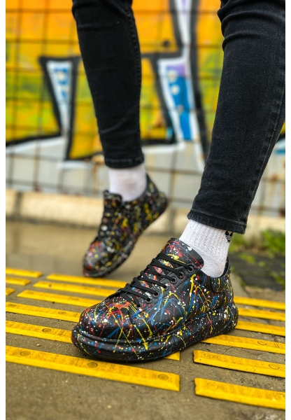 OGR254 CST Pittura Erkek Ayakkabı 498 SARI / MAVI / KIRMIZI SPLUSH