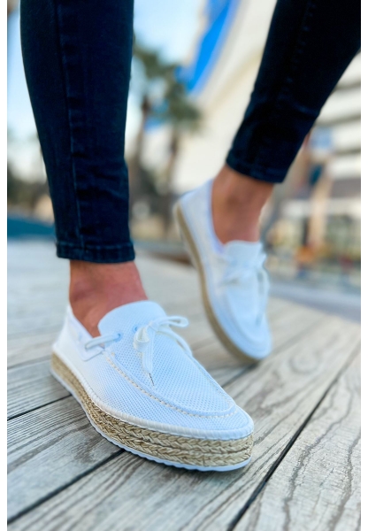 OGR311 Espadril Erkek Ayakkabı BEYAZ