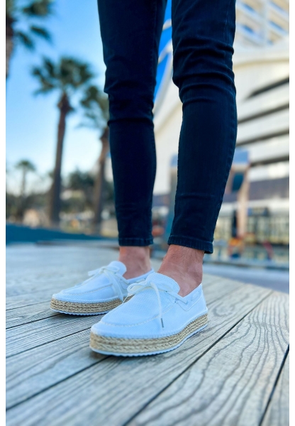 OGR311 Espadril Erkek Ayakkabı BEYAZ