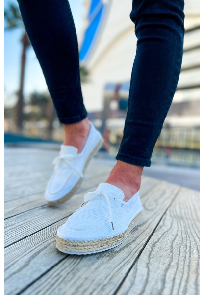 OGR311 Espadril Erkek Ayakkabı BEYAZ