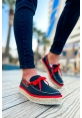 OGR311 Espadril Erkek Ayakkabı SIYAH - KIRMIZI