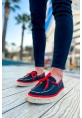 OGR311 Espadril Erkek Ayakkabı SIYAH - KIRMIZI