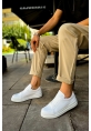 OGR979 Santoni CRT Spor Erkek Ayakkabı BEYAZ