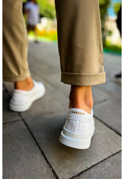 OGR979 Santoni CRT Spor Erkek Ayakkabı BEYAZ