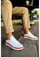 OGR979 Santoni GBT Spor Erkek Ayakkabı BEYAZ/KIRMIZI